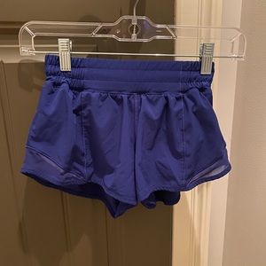 Lululemon Royal blue hotty hot shorts
